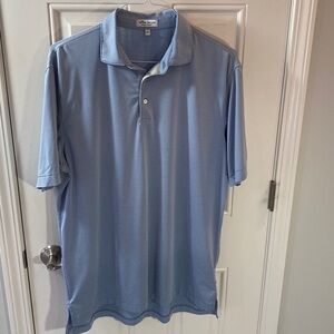 PETER MILLAR Crown Sport Summer Comfort Performance Stripe Polo Shirt Check Size